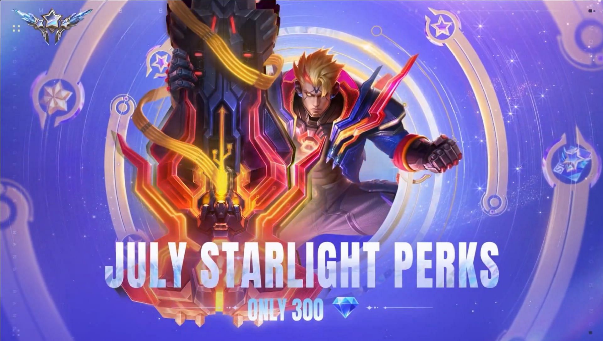 The base version of the MLBB Starlight Pass July 2025 only costs 300 Diamonds (Image via Moonton Games)